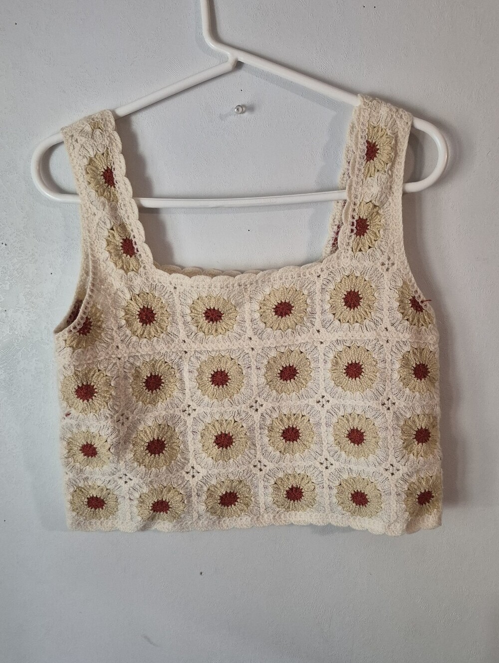 Rebellion Again Crochet Crop Top Tank Size XS
